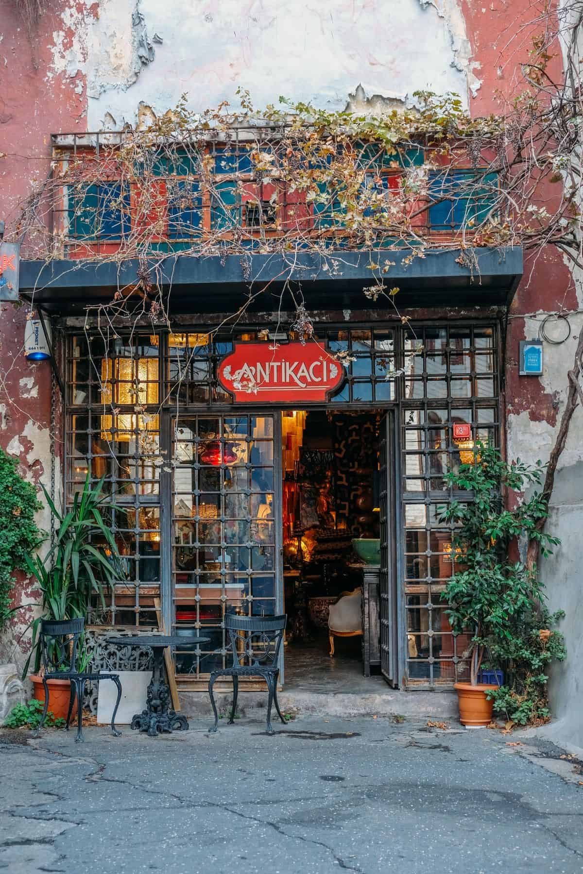 Charming Antique Shop Çukurcuma neighborhood