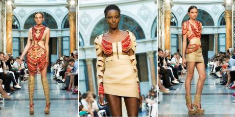 Barbara's brand DUMEBI on the runway