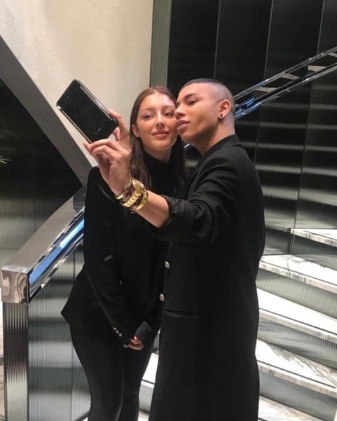 Veronica and Balmain designer Olivier Rousteing